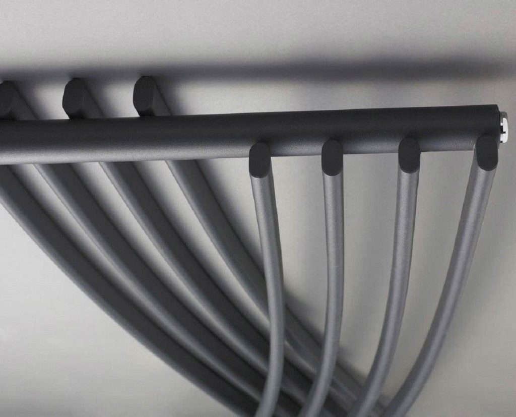 Hudson Reed 450x1775mm Anthracite Xcite Designer Radiator - Image 3