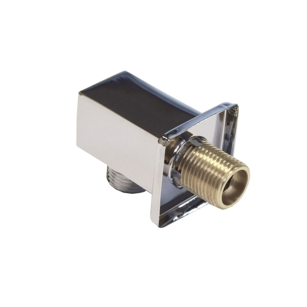 Chrome Square Shower Wall Outlet Elbow - Image 3