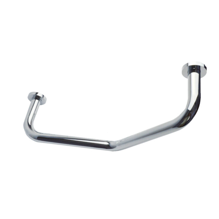 Angled Bathroom Grab Bar 370mm Modern Rail