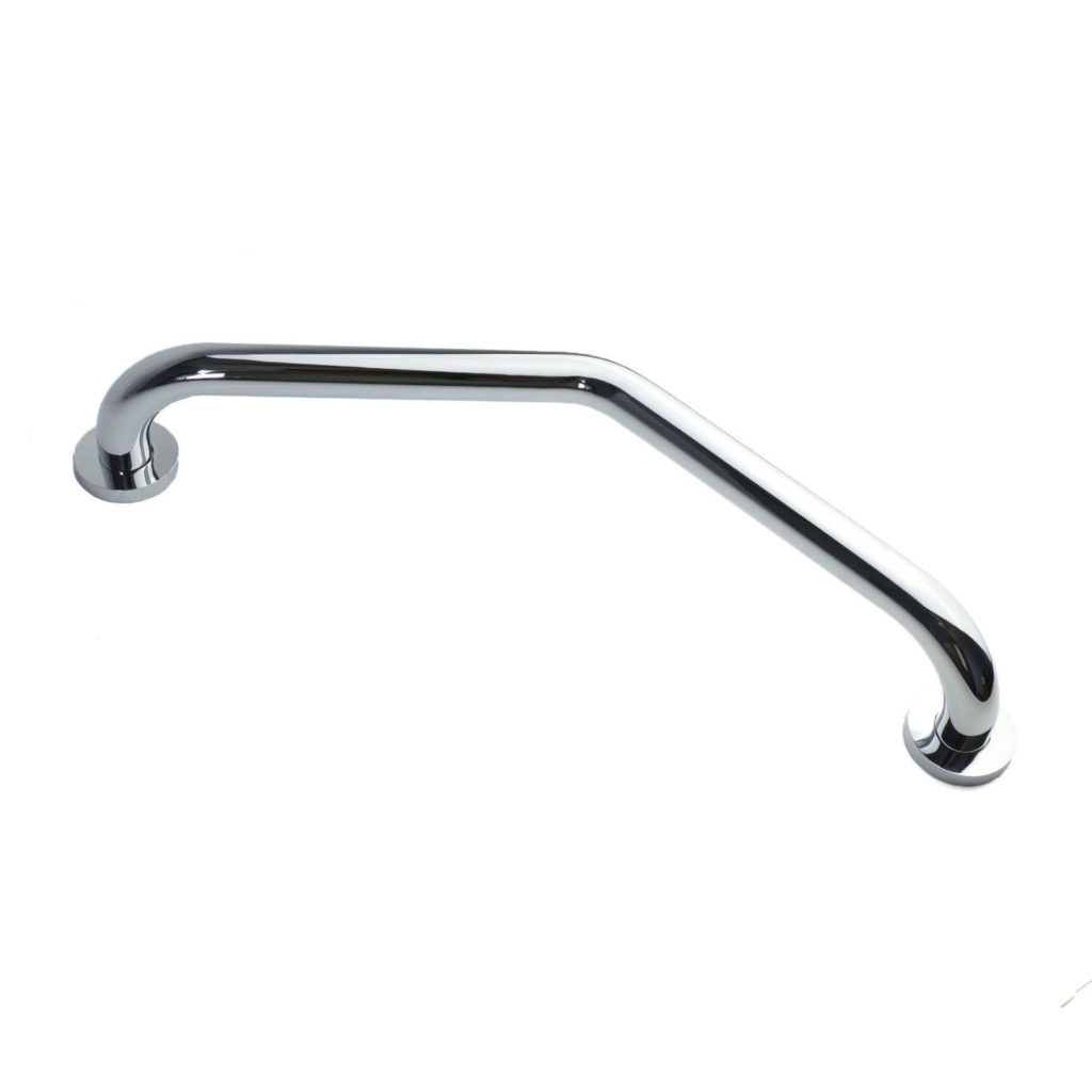 Angled Bathroom Grab Bar 370mm Modern Rail - Image 4