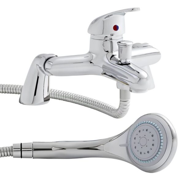 Kartell G4K Deck Mounted Bath Shower Mixer Tap - Chrome