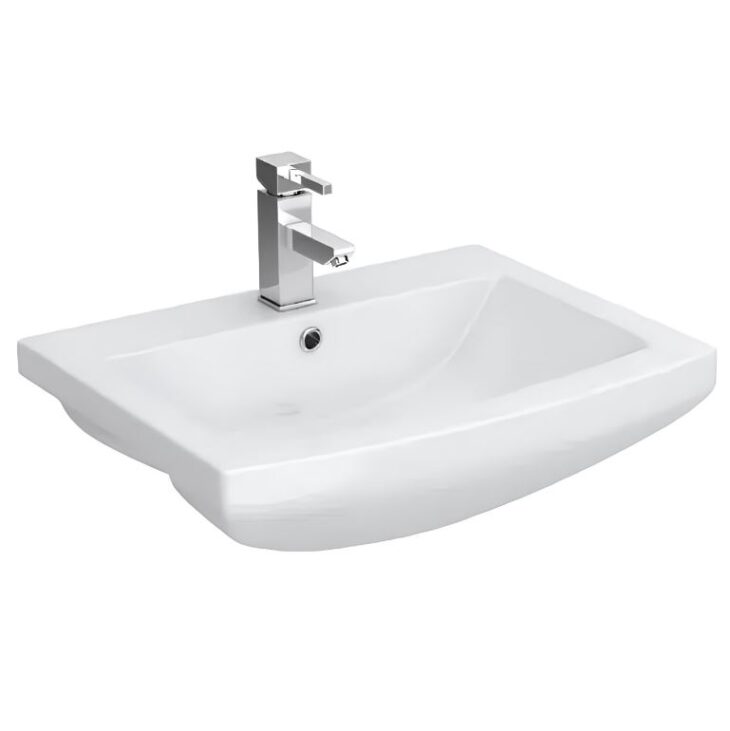 Semi-Recessed Utah Basin Counter Top 550mm