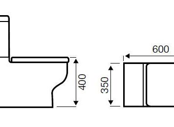 Kartell Options 600 4 Piece Bathroom Suite - Basin & WC - Image 5