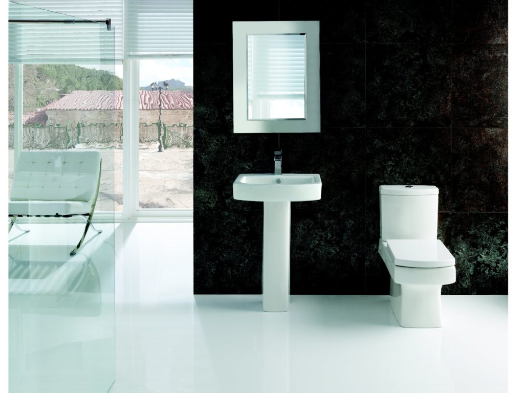 Embrace Tidy Square Toilet And Basin 4-Piece Modern Bathroom Suite - Image 3