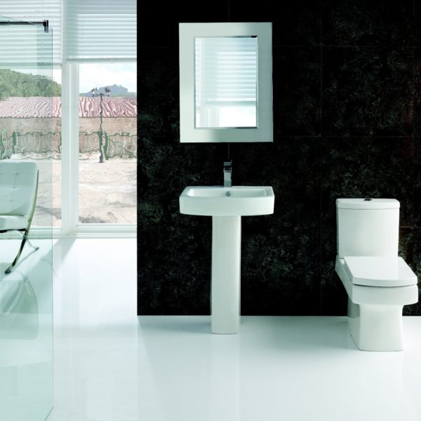 Embrace Tidy Square Toilet And Basin 4-Piece Modern Bathroom Suite - Image 3