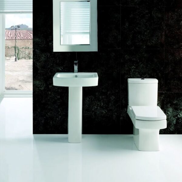 Embrace Tidy Square Toilet And Basin 4-Piece Modern Bathroom Suite - Image 2
