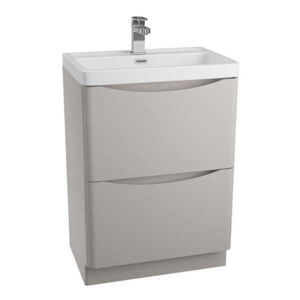 Alto Matt Grey 1100mm Floorstanding Furniture Pack With Basin - Vanity Unit And Basin Only