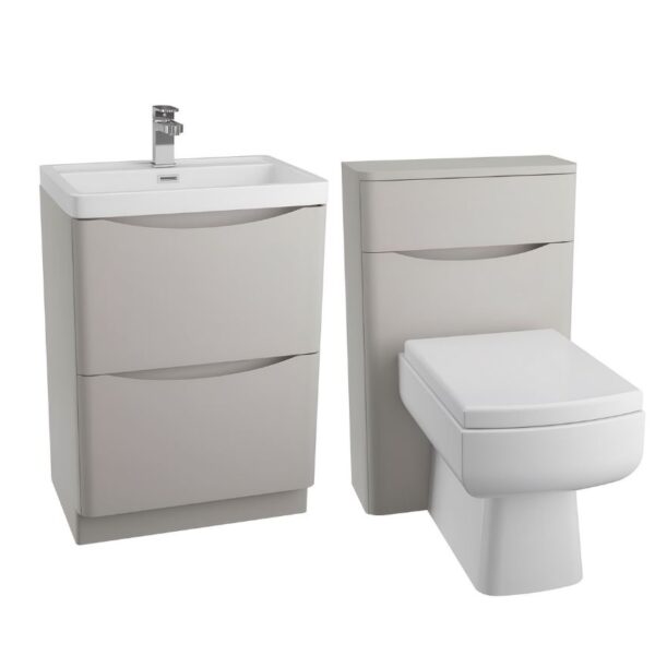 Alto Matt Grey 1100mm Floorstanding Furniture Pack With Basin