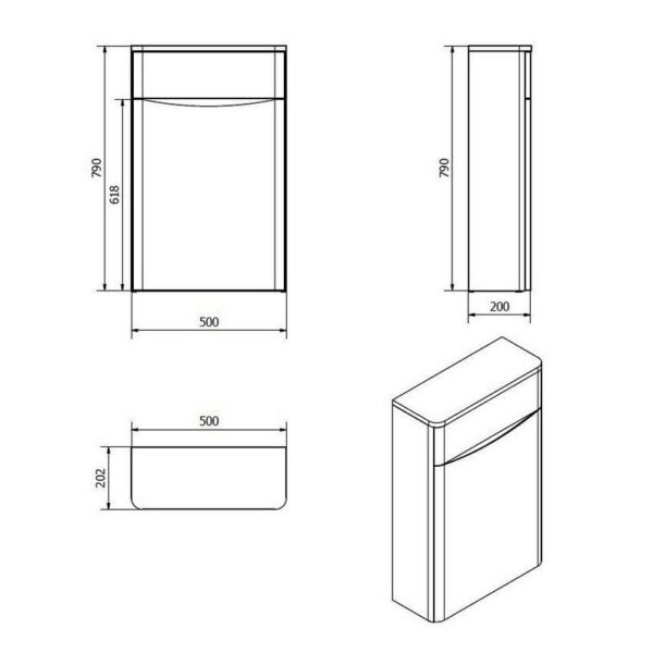 Alto Matt Grey 1100mm Floorstanding Furniture Pack With Basin - Image 9
