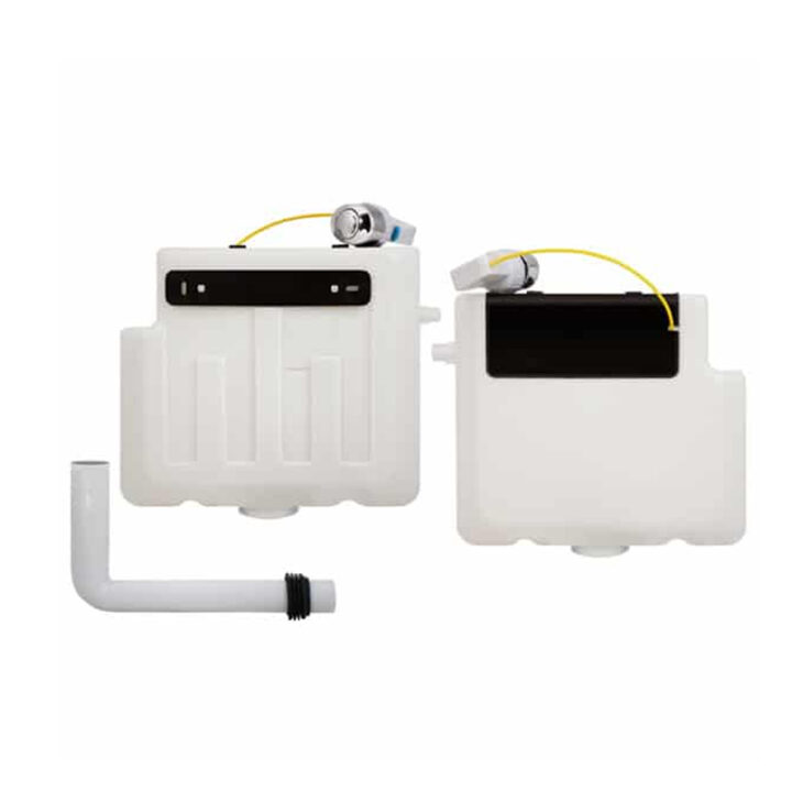 FAC001N Dual Flush Concealed Toilet Cistern Front / Side Entry - Image 2