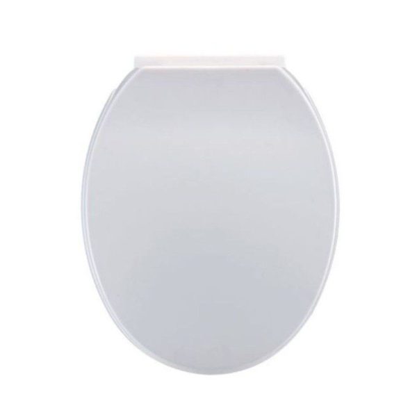 Soft-Close Replacement Toilet Seat Top-fix Quick Release White Hinges - Image 3