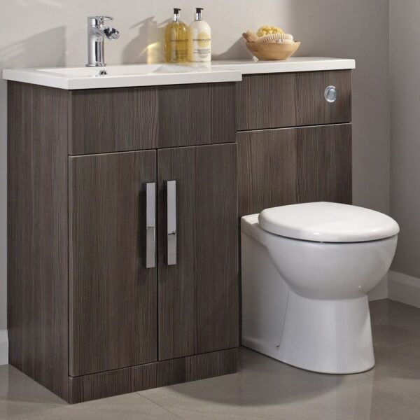 Elation L Shape Bodega Grey Woodgrain Furniture Pack 1070mm - Image 2