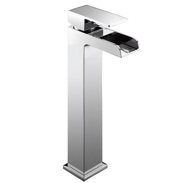 Waterfall High Rise Mono Basin Mixer Tap - Chrome