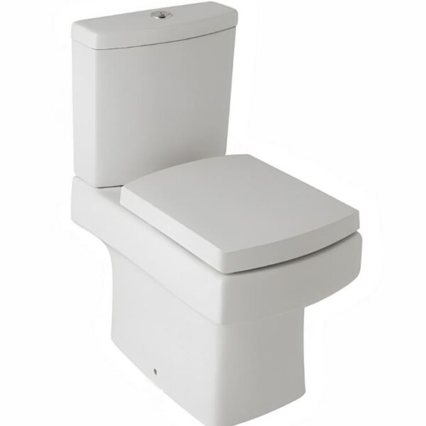 Square Embrace Close Coupled Toilet With Soft Close Seat