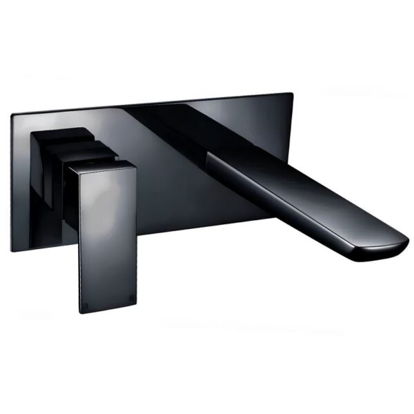 Mode Mono Wall Mounted Basin Mixer Tap Black248 - Matt Black