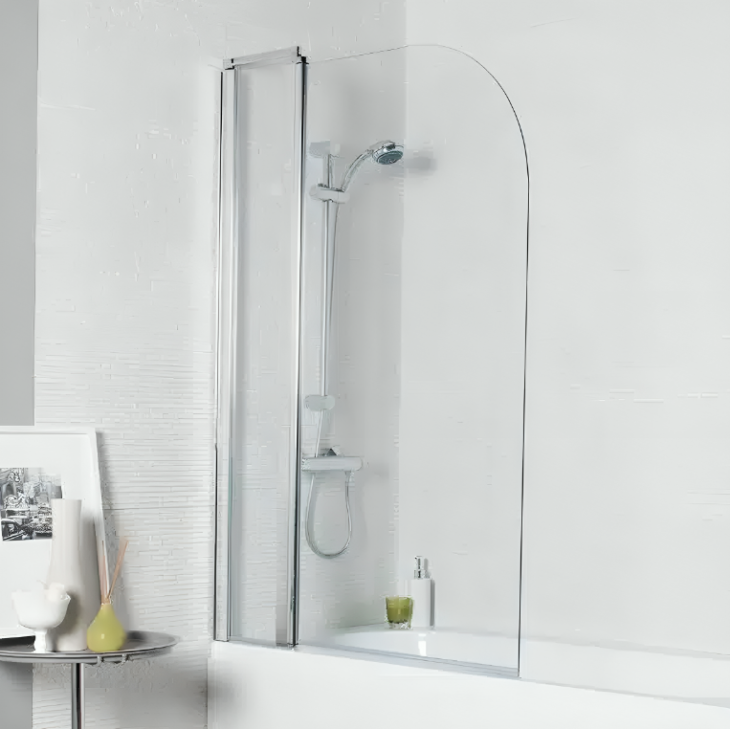 Radius Edge 1000mm Single Bath Screen