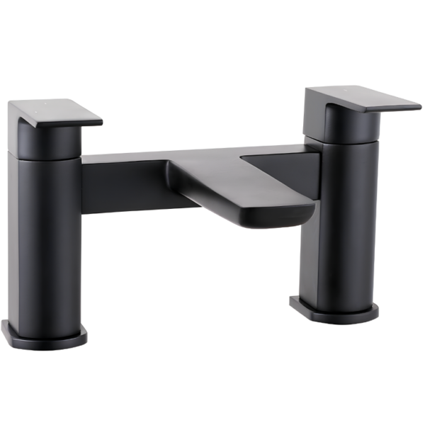 Sognare Muro Mono Bath Deck Mounted filler Tap - Black