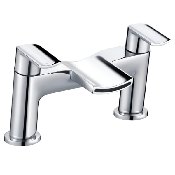 Leo Deck Mounted Bath Filler Tap - Chrome