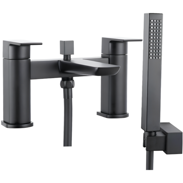 Sognare Muro Mono Bath Shower Mixer Tap - Black