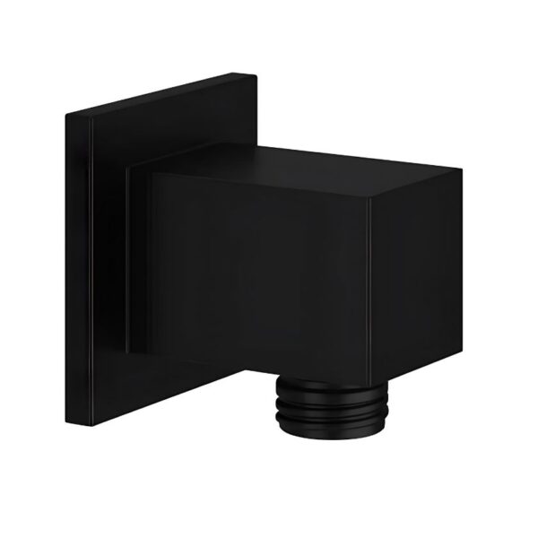 Mono Black Wall Outlet Elbow Holder Black004