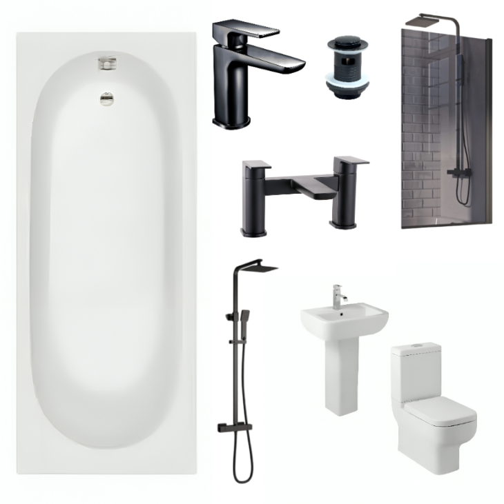 Matte Black Bathroom Suite With Special Deal - Yes Please