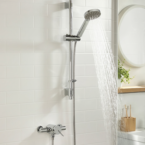 Bristan Sonique3 Thermostatic Exposed Mixer Shower - Chrome - Image 2