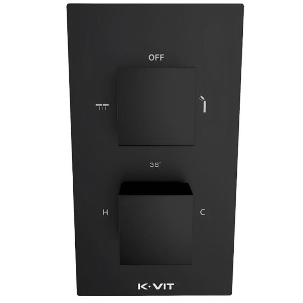 Mono Black Single Function Concealed Shower Valve