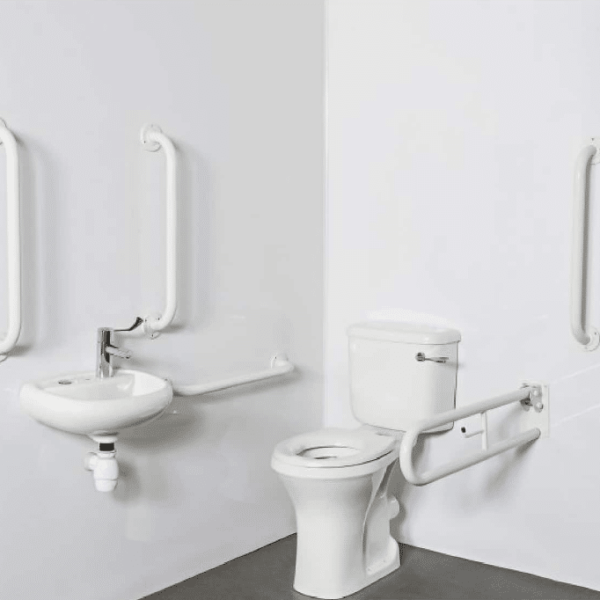 Comfort Height Doc M Pack Disabled Bathroom Suite White
