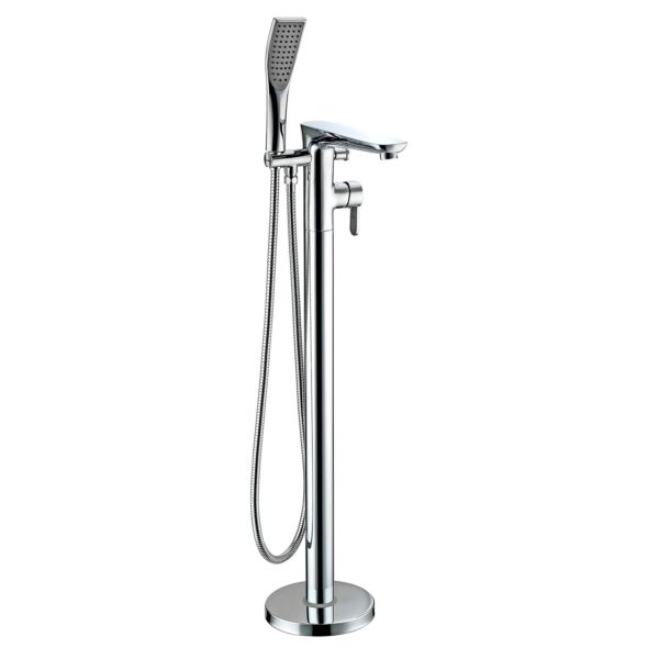 LC Freestanding Bath Shower Mixer Tap 88 - Chrome - Image 4