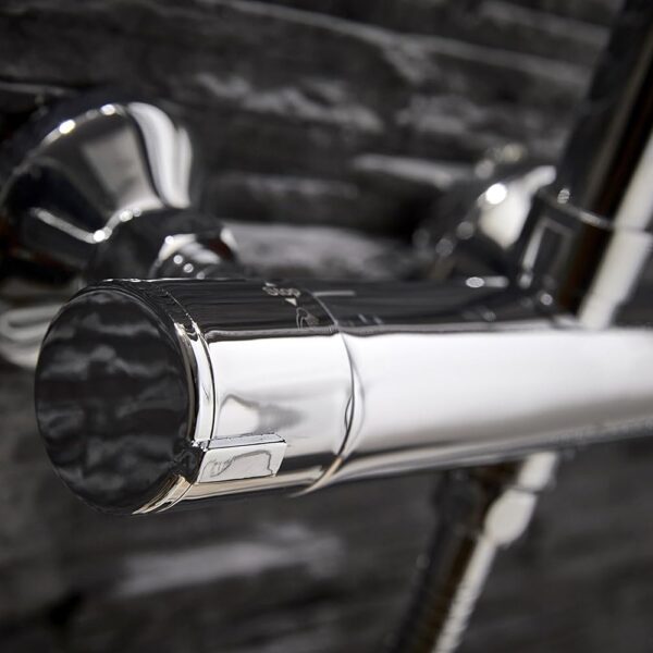 Sognare Mercury Round Telescopic Rigid Riser Complete Shower Kit - Image 6