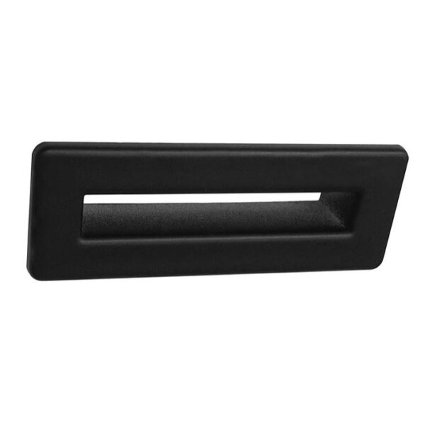 Mono Celeste Matt Black Overflow Cover Rectangular