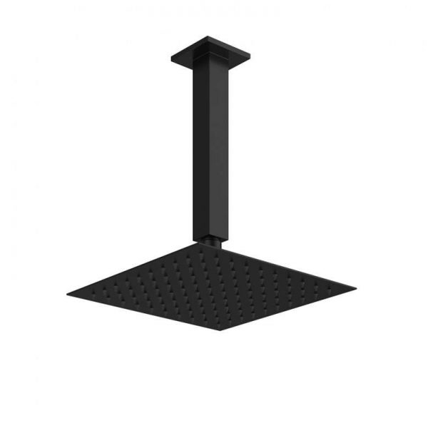 Mono Matt Black Ceiling Arm 180mm - Image 2