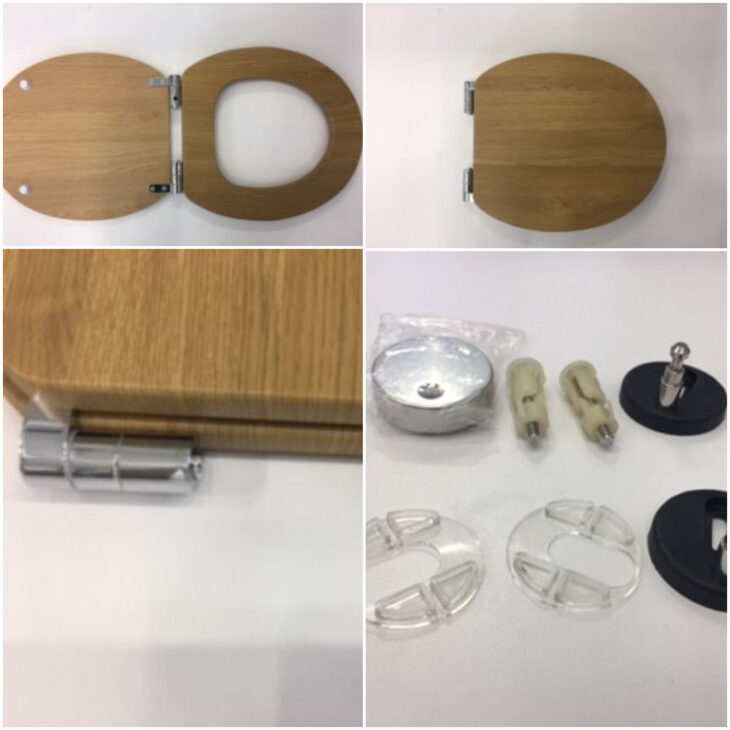 April Elation Oval Toilet Seat Light Oak - Image 3