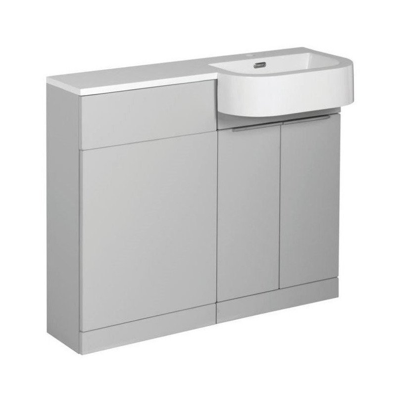 Elation P-Shape Slimline Combo Pearl Matt Grey 1010mm - Image 6