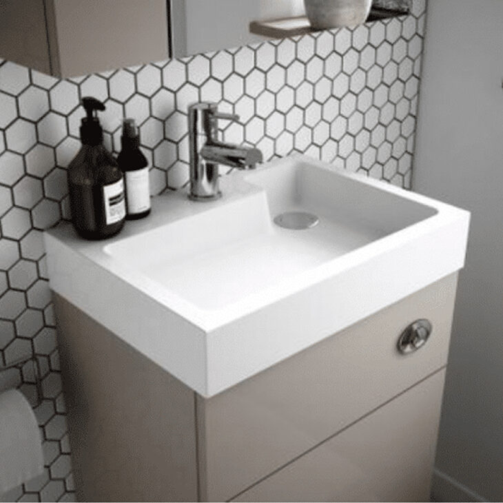 Athena Two in One Vanity & Toilet Unit Various Colours - Image 10