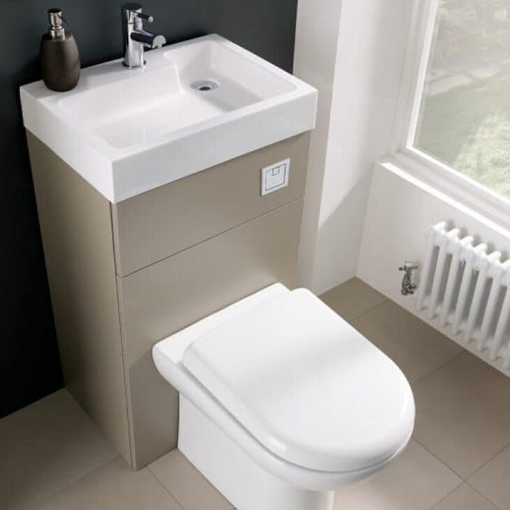 Athena Two in One Vanity & Toilet Unit Various Colours - Image 3