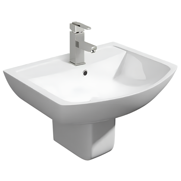 Pure Basin With Semi Pedestal 550mm
