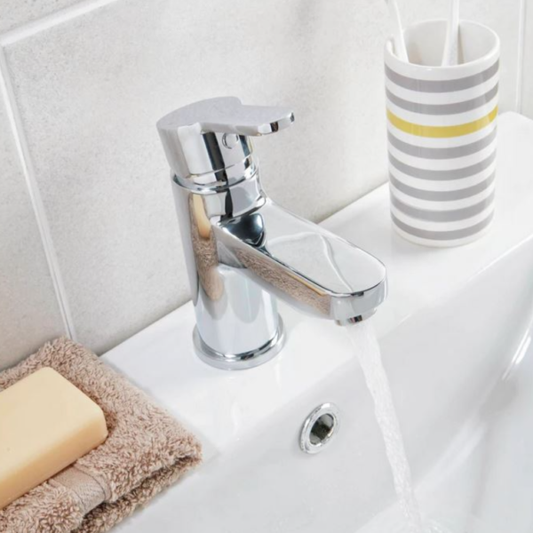 Sognare Favour Mono Basin Mixer Tap Inc Clicker Waste - Chrome - Image 2