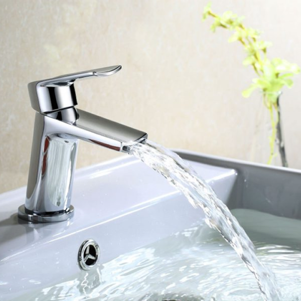Leo Mono Basin Mixer Tap With Waste - Chrome - Image 2
