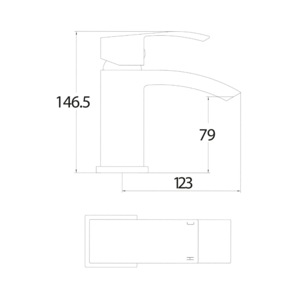 Descent Mono Basin Mixer Tap - Chrome - Image 3