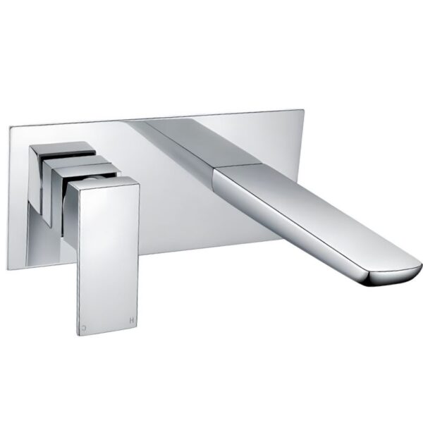 Wall Mounted Muro Basin Mixer Tap - Chrome