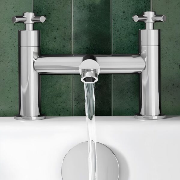 Kartell Times Traditional Bath Filler Mixer Tap – Chrome - Image 2