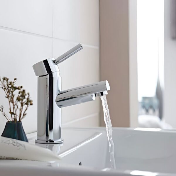 Kartell Plan Mono Basin Mixer Tap & Waste - Chrome - Image 2