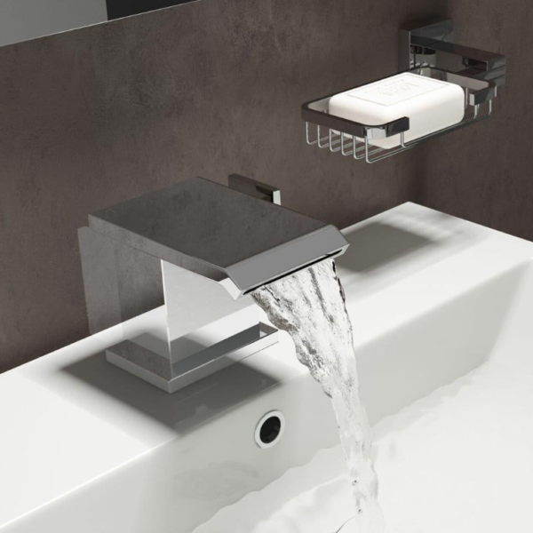 Miami Mono Basin Mixer Tap & Waste - Chrome - Image 2