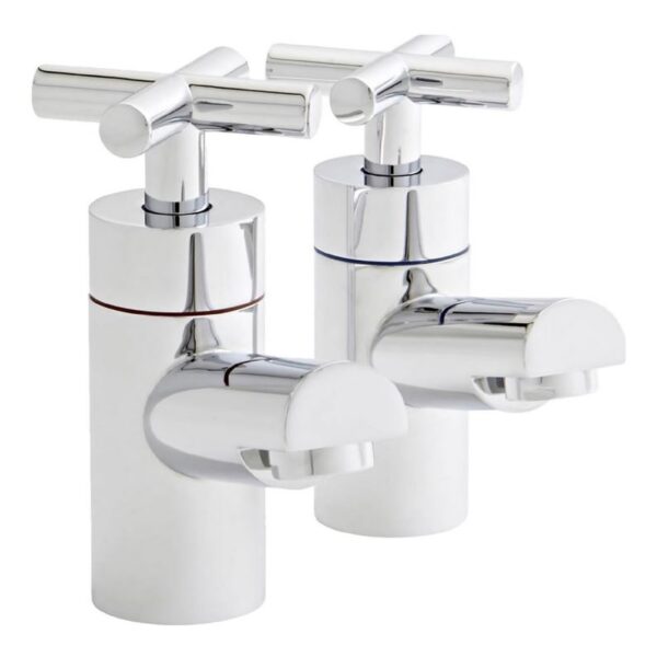Kross X Head Bath Filler Taps (Pair) - Chrome