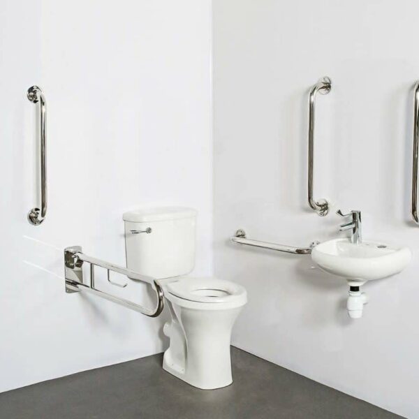 Nymas Close coupled Doc M pack with stainless rails