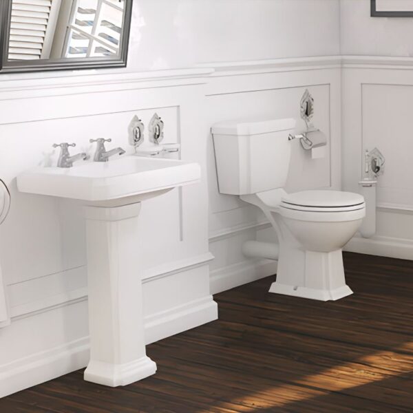 Kartell Astley Ceramic Close Coupled Toilet With Cistern - Image 2
