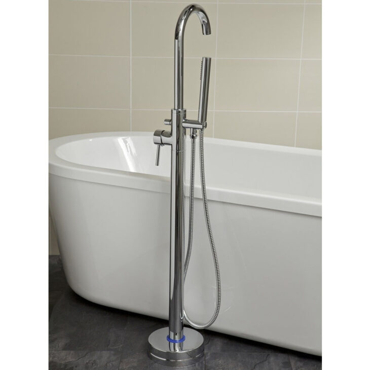 Sognare Premier Freestanding Bath Shower Mixer - Chrome - Image 2
