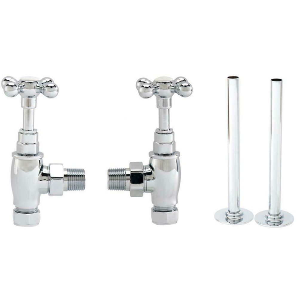 Angle Cross Head Traditional Radiator Valves - Image 2