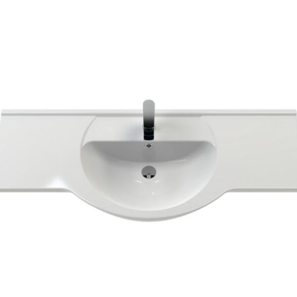 Premier Mayford 1200mm Floor Standing Cabinet With Basin - Gloss White - Image 3